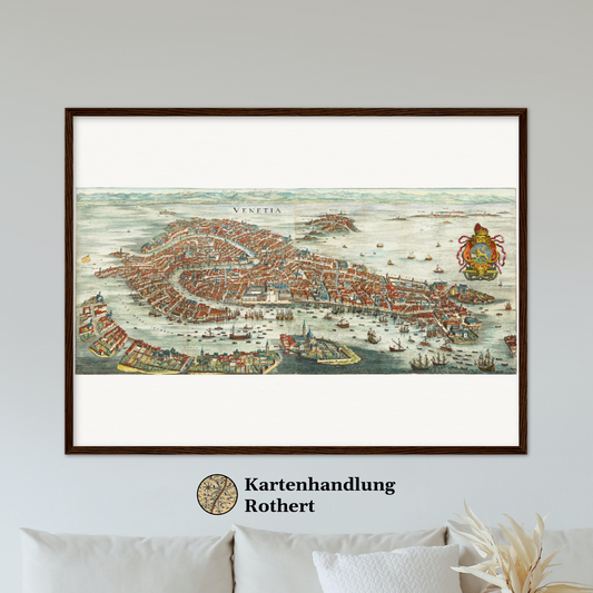 Historical city map  Test product horizontal 3 sizes