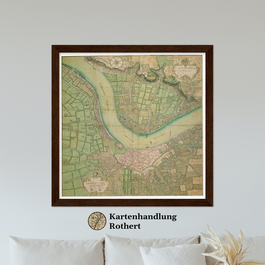 Historical city map  Test product horizontal 3 sizes