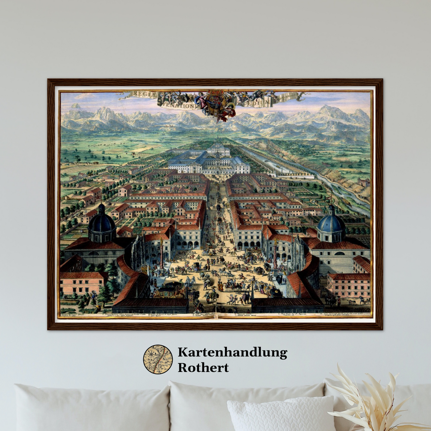 Historische Stadtansicht Turin um 1682