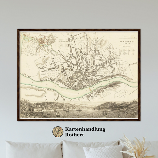 Historical city map  Test product horizontal 3 sizes