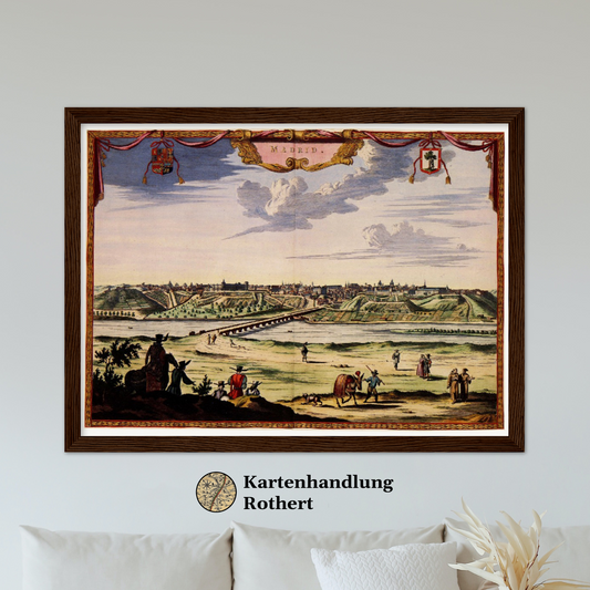 Historical city map  Test product horizontal 3 sizes