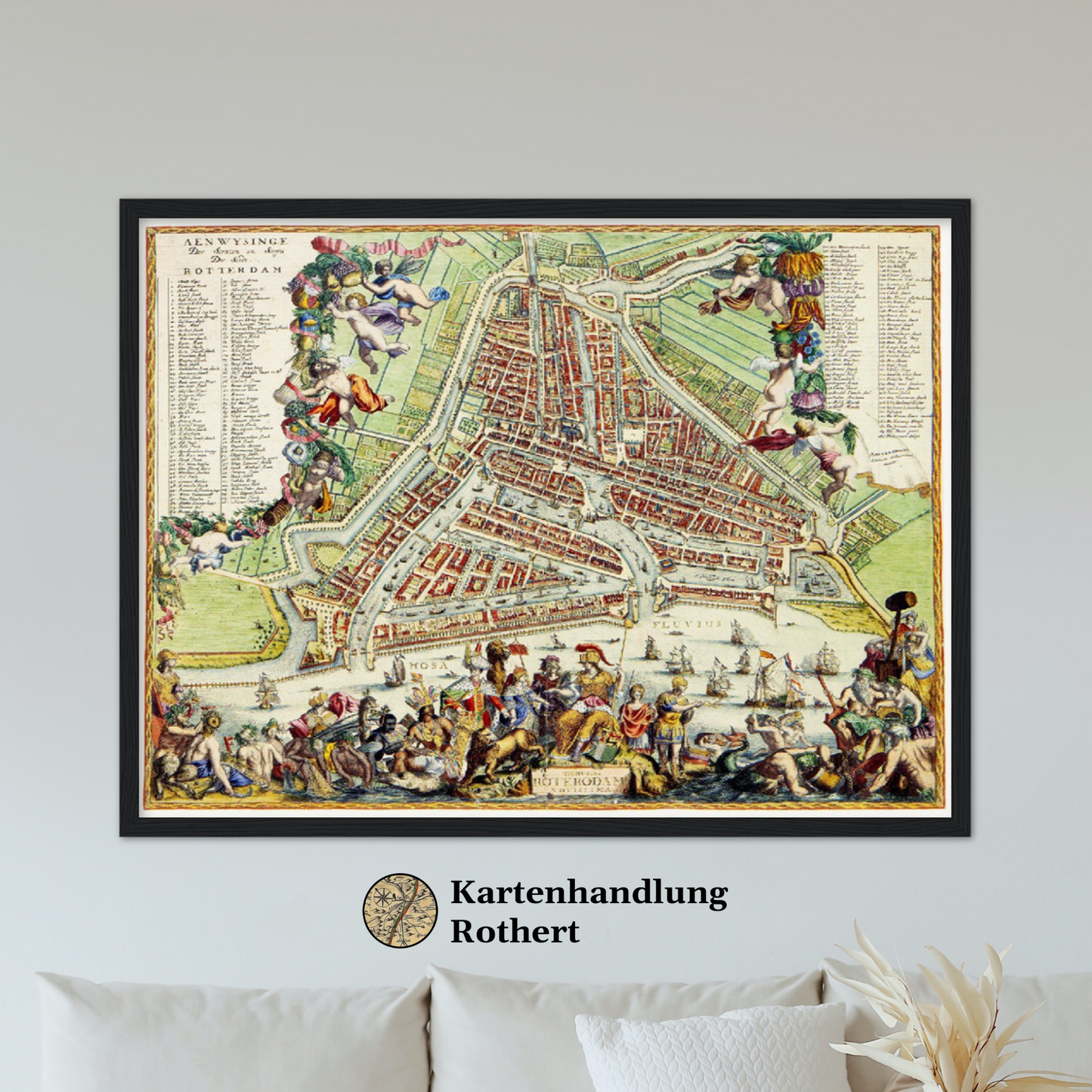 Historischer Stadtplan Rotterdam um 1689