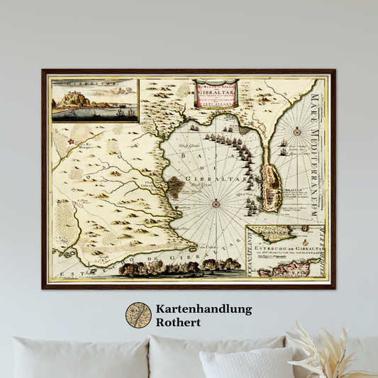 Historical city map  Test product horizontal 3 sizes