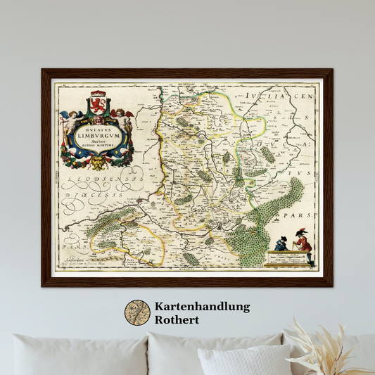 Historische Landkarte Limburg um 1647