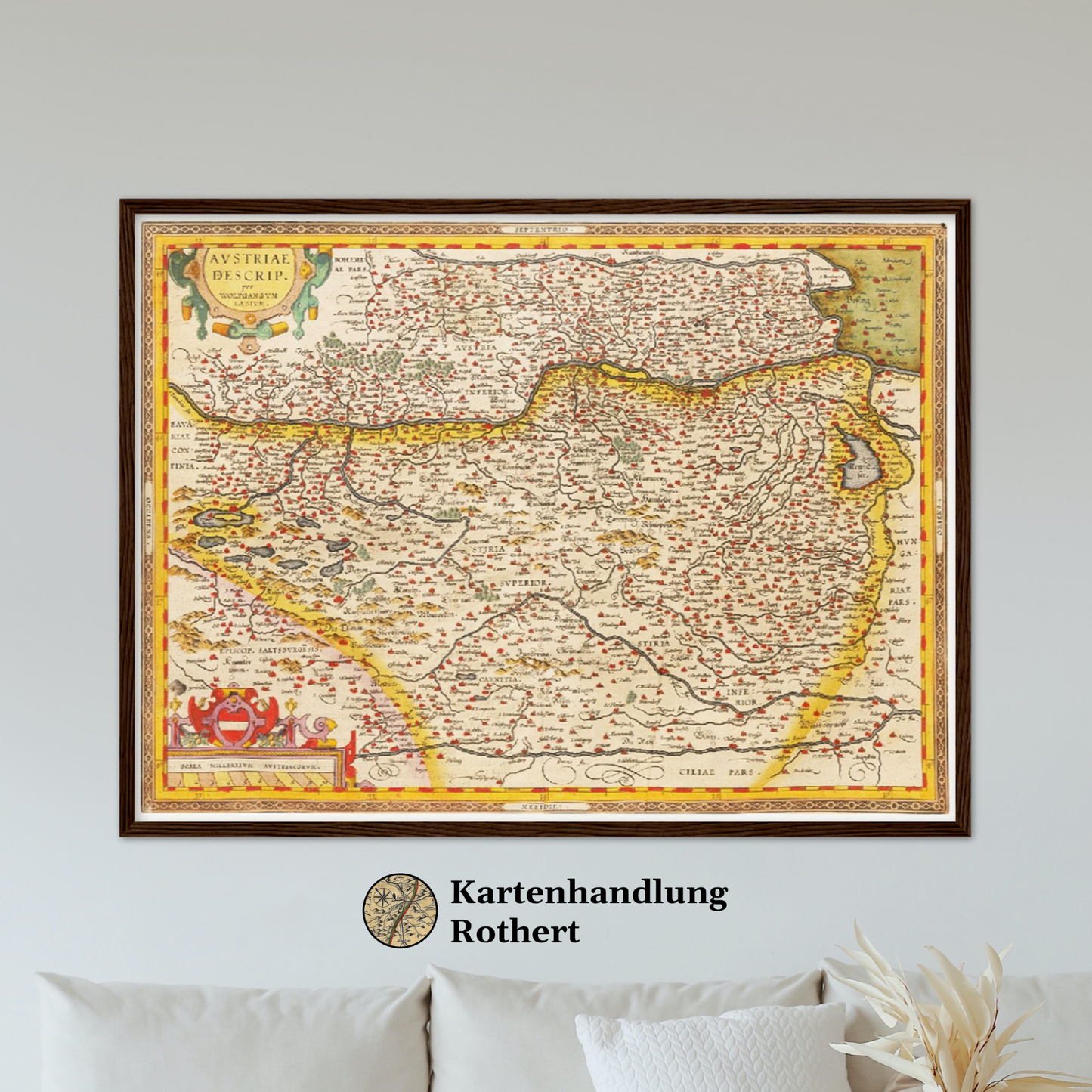 Historische Landkarte Österreich um 1609