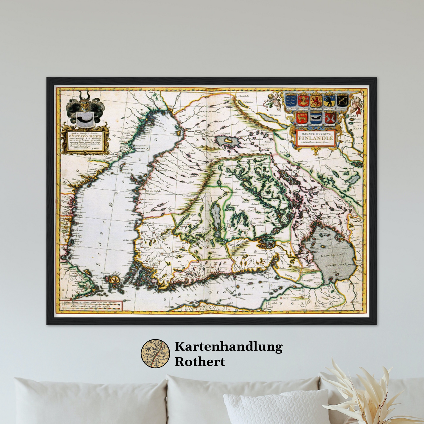 Historische Landkarte Finnland um 1690