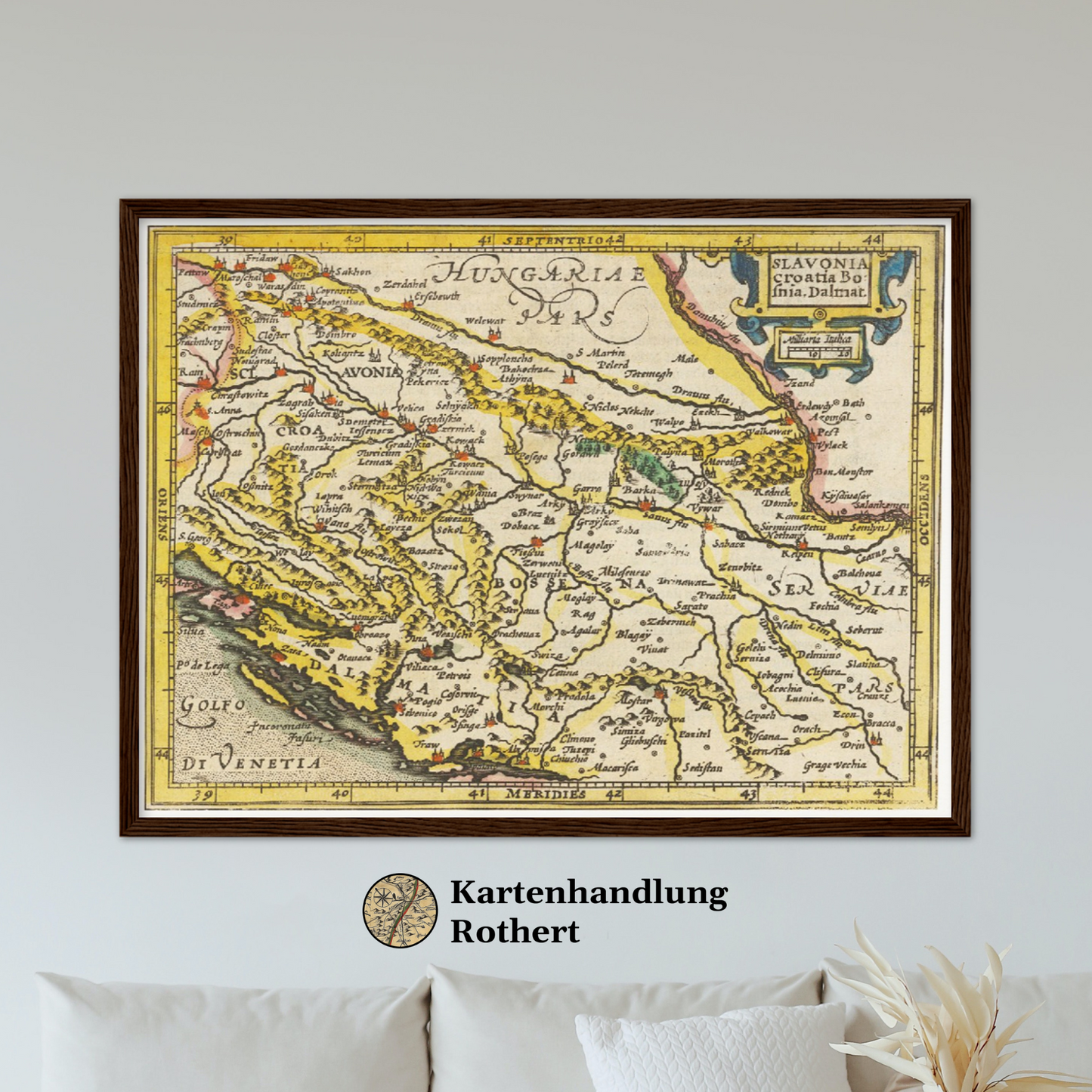 Historische Landkarte Balkan um 1609