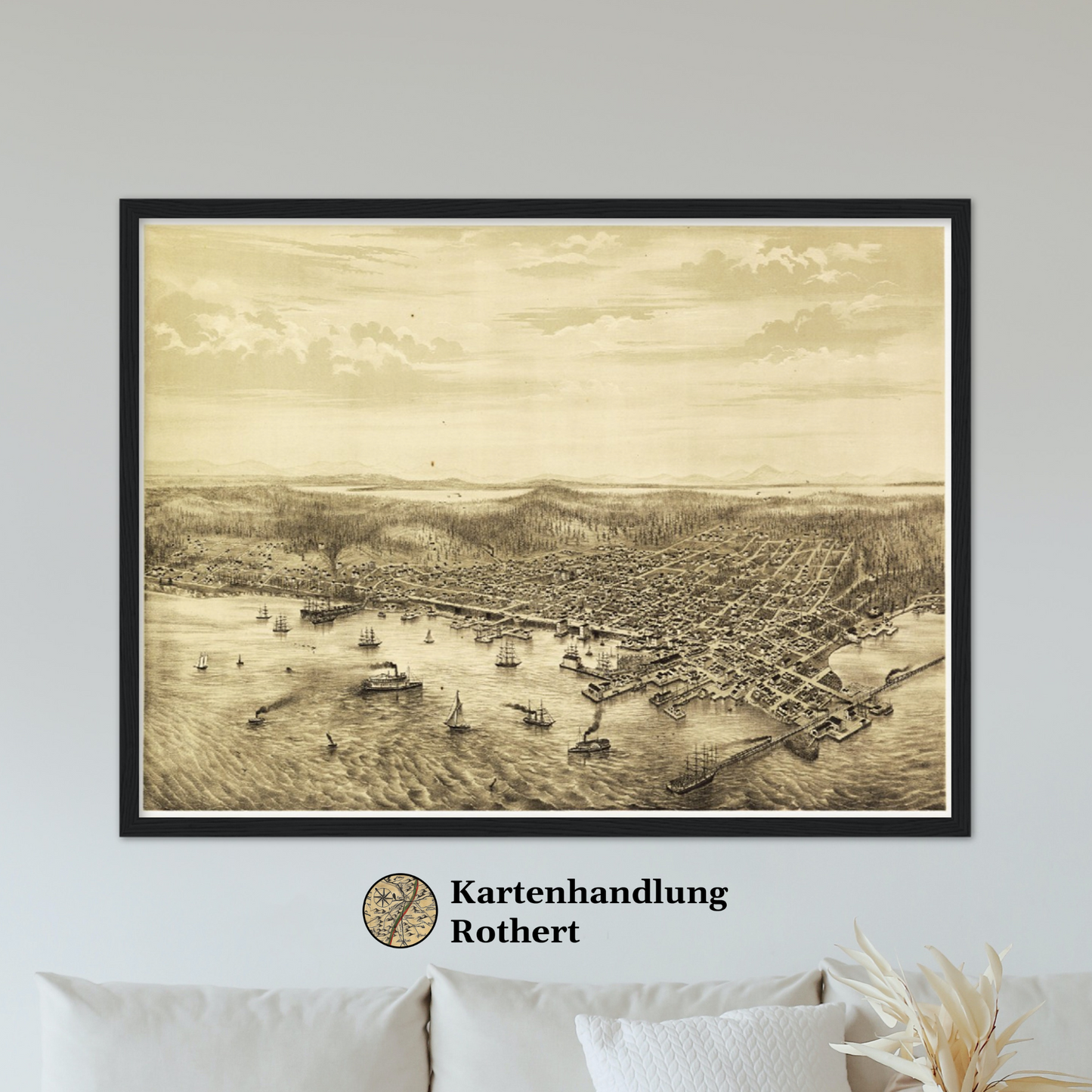 Historical city map Test product horizontal 3 sizes