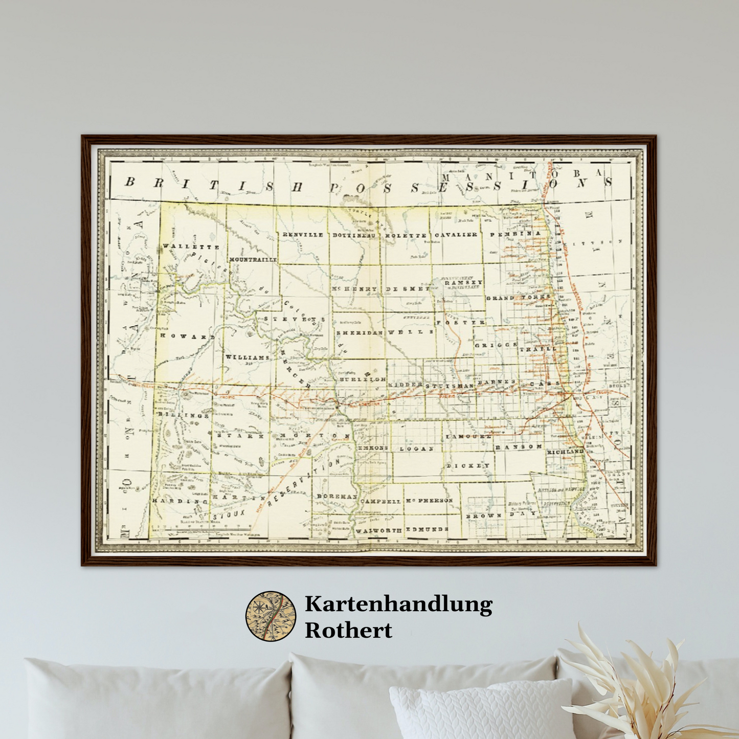 Historical city map Test product horizontal 3 sizes