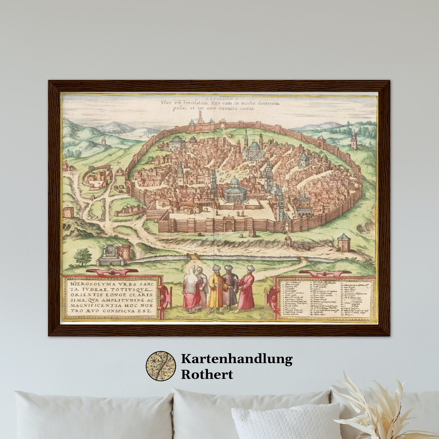 Historical city map Test product horizontal 3 sizes