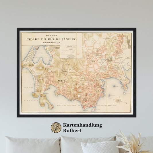 Historical city map  Test product horizontal 3 sizes