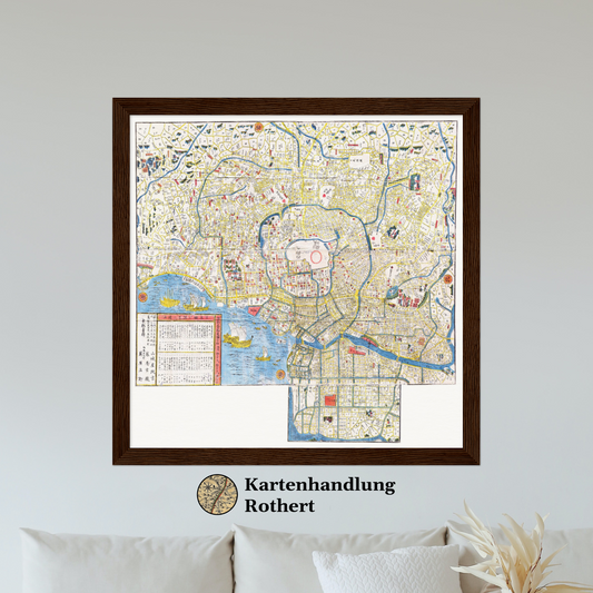 Historical city map  Test product horizontal 3 sizes