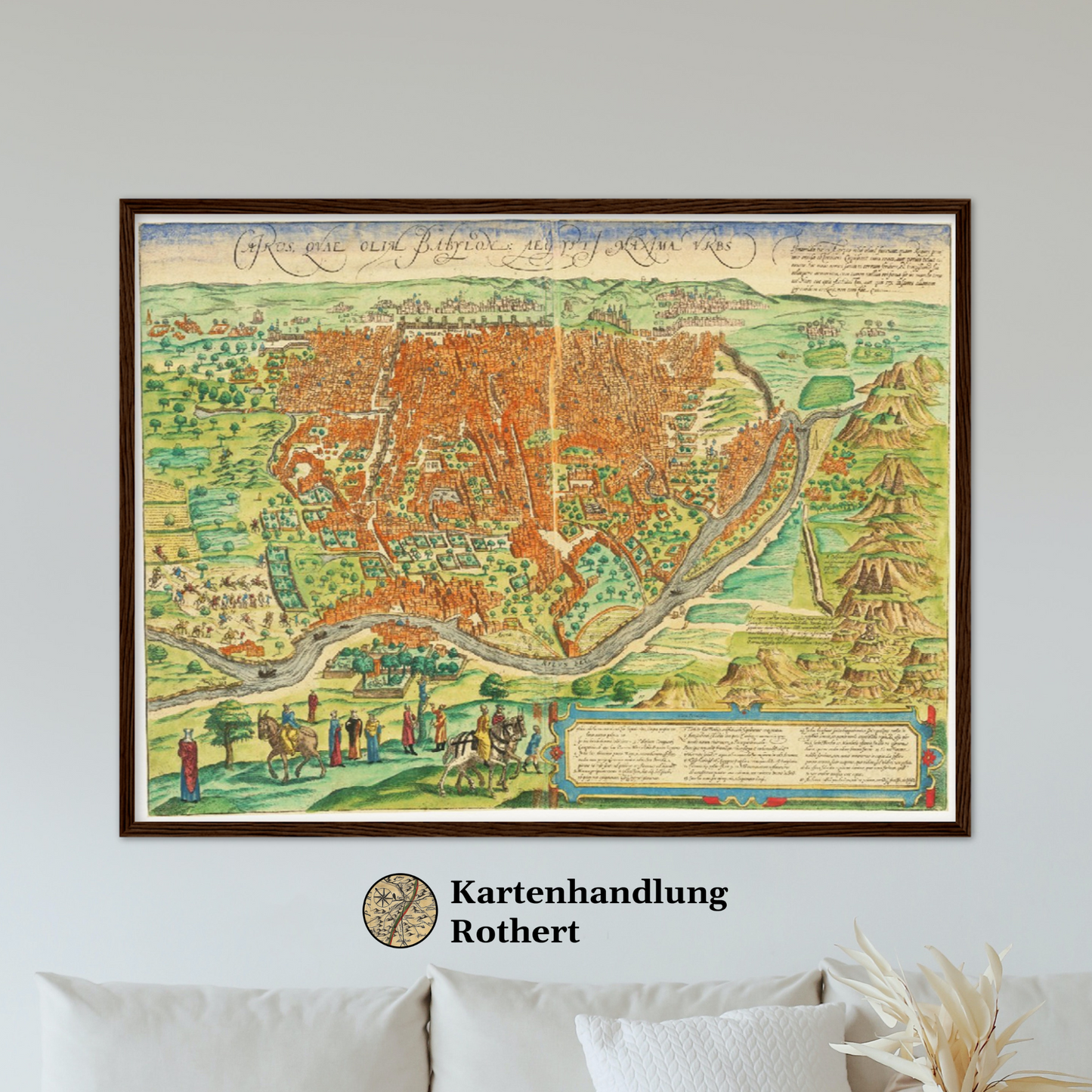 Historischer Stadtplan Kairo um 1572