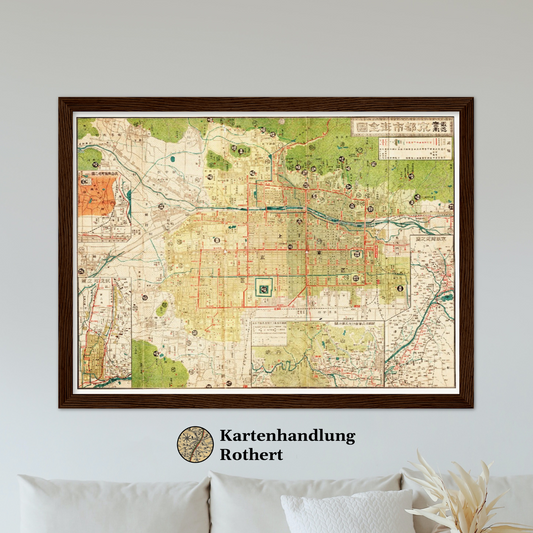 Historical city map  Test product horizontal 3 sizes