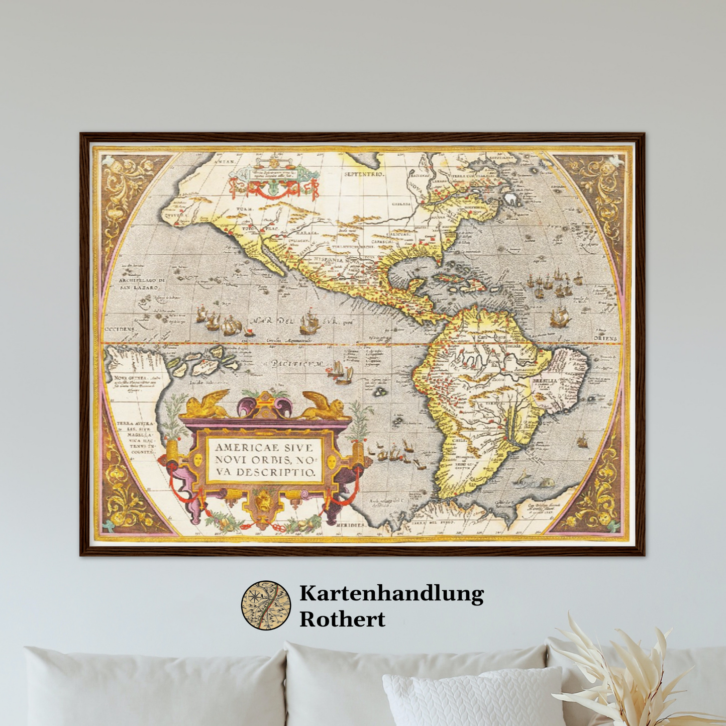 Historische Landkarte Amerika um 1609
