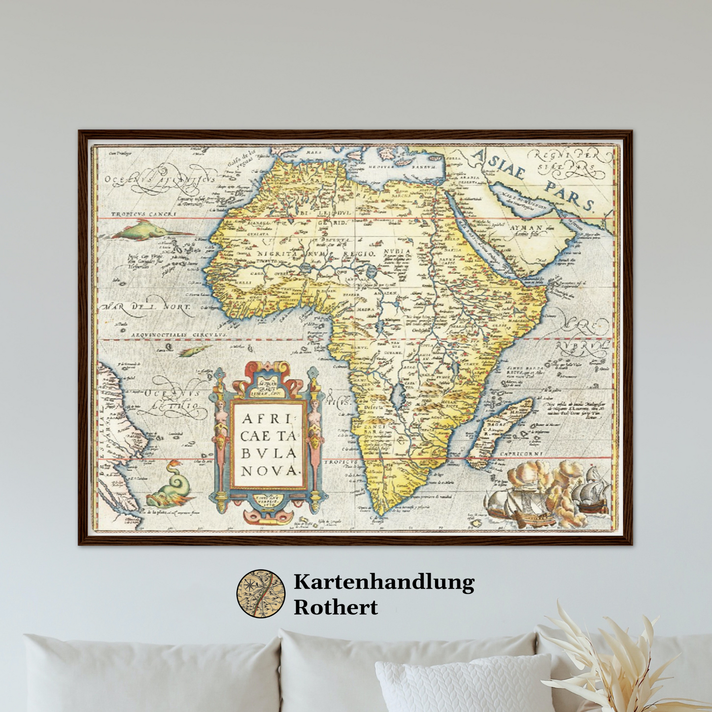 Historische Landkarte Afrika um 1570