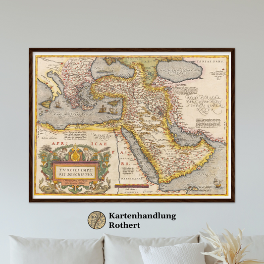 Historical city map  Test product horizontal 3 sizes