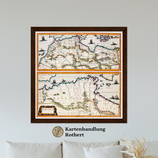 Historical city map  Test product horizontal 3 sizes