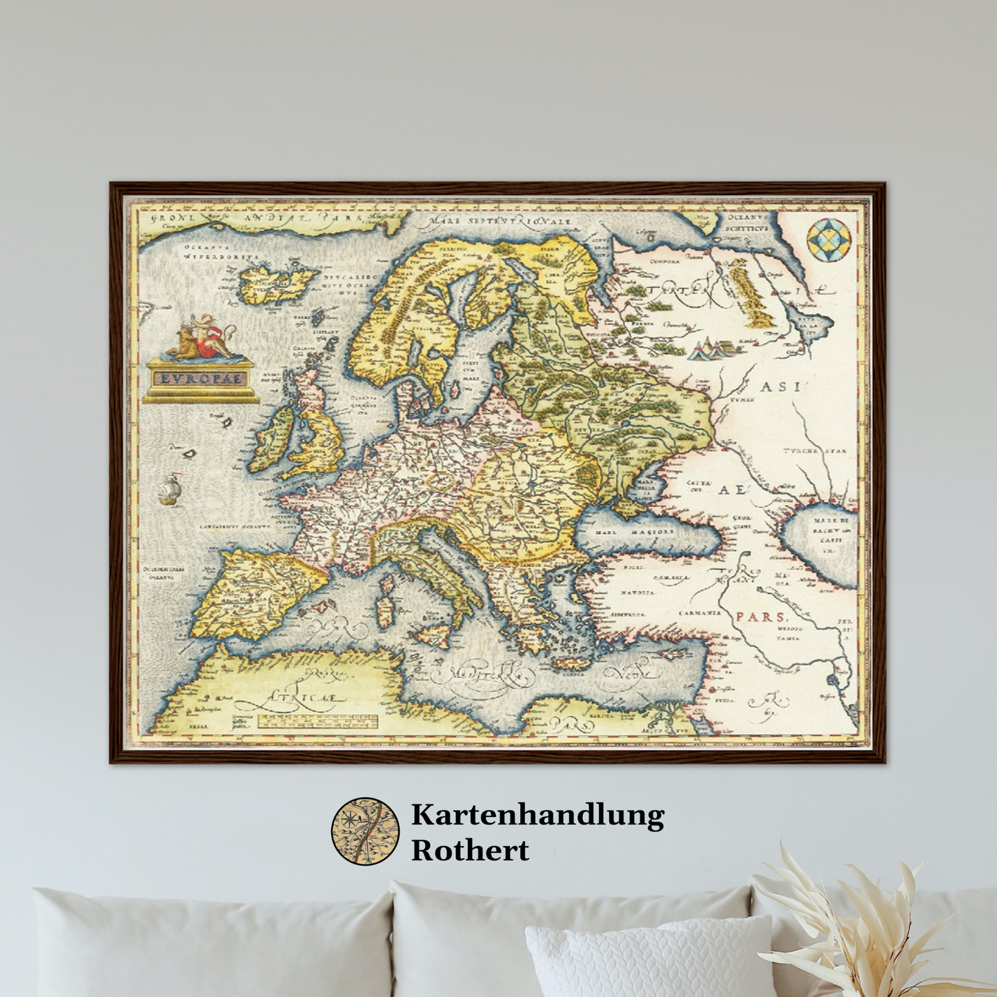 Historische Europakarte um 1570