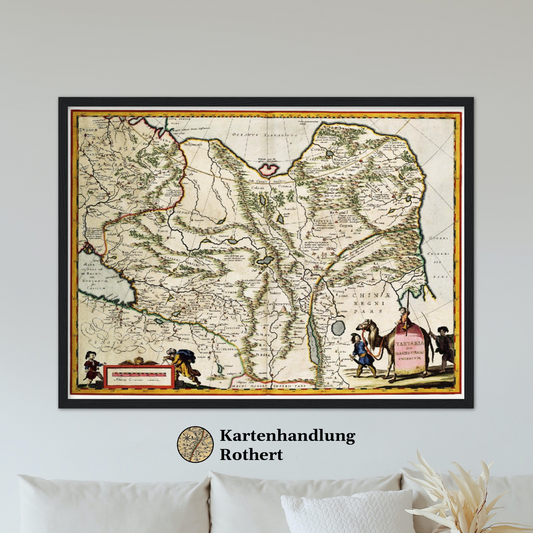 Historische Landkarte Sibirien um 1690