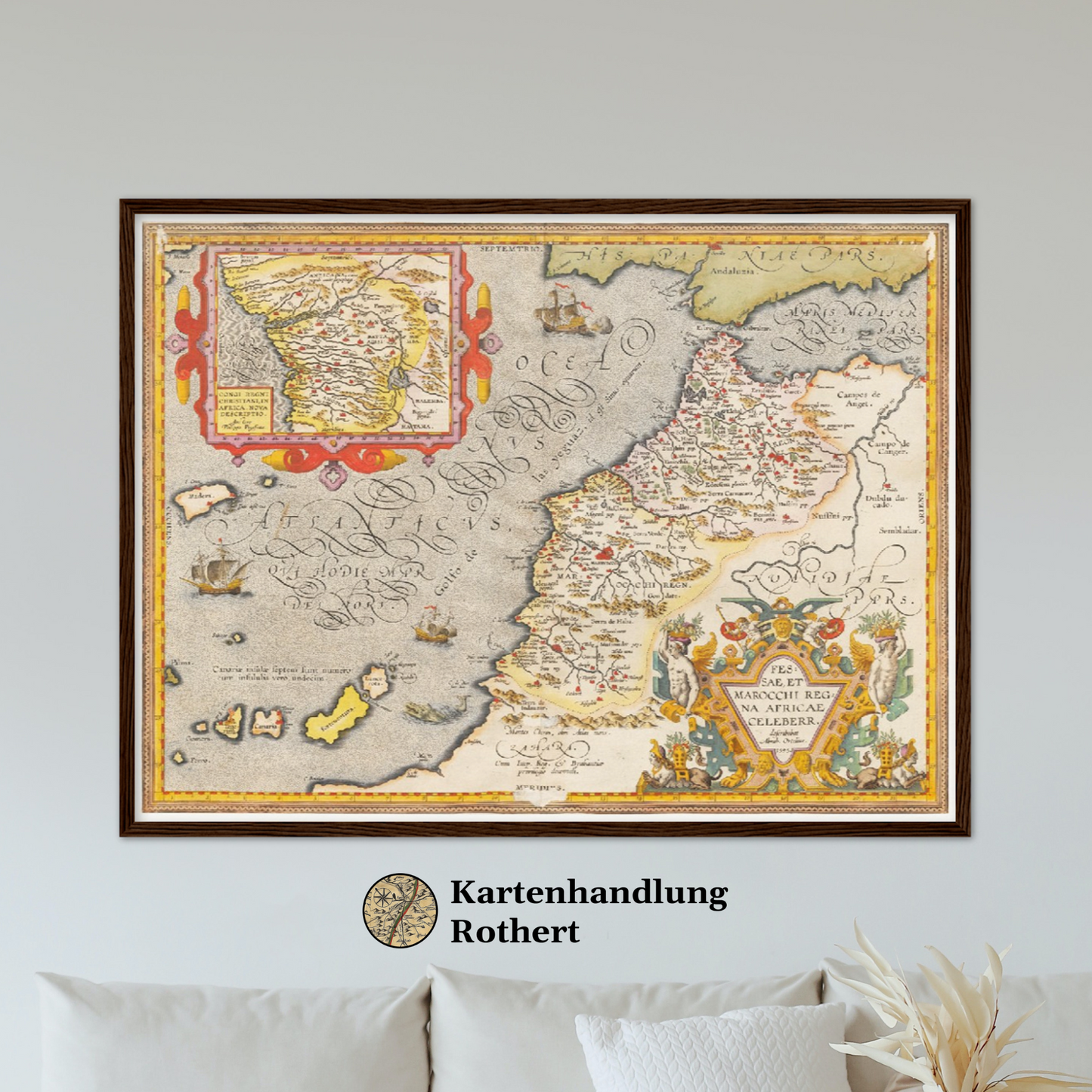 Historische Landkarte Marokko um 1609
