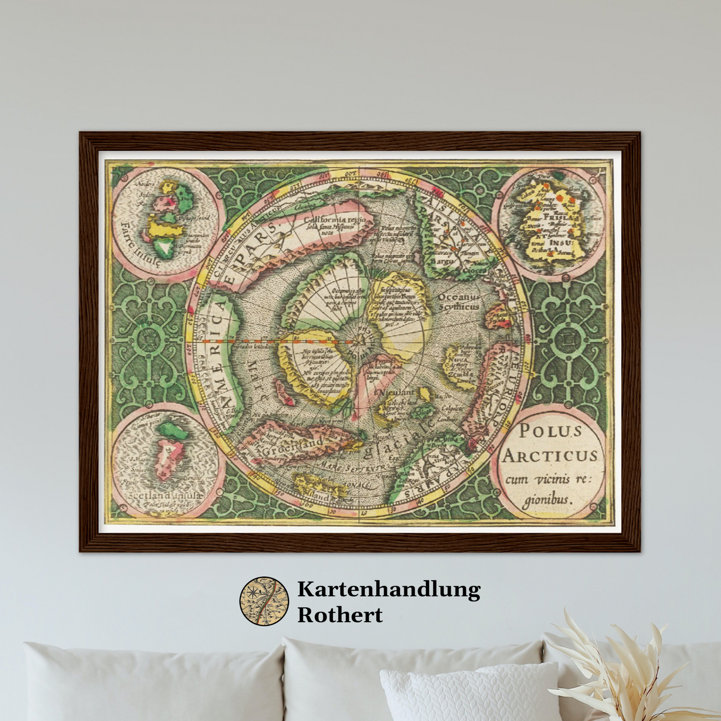 Historische Landkarte Arktis um 1609