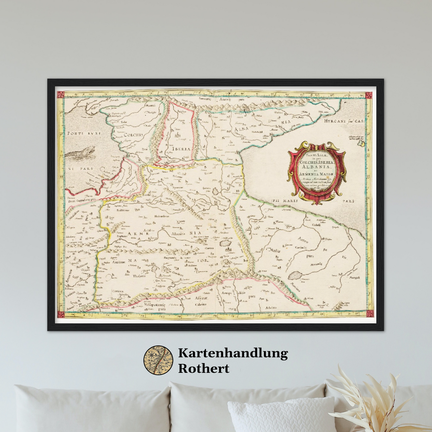 Historische Landkarte Kaukasus um 1704