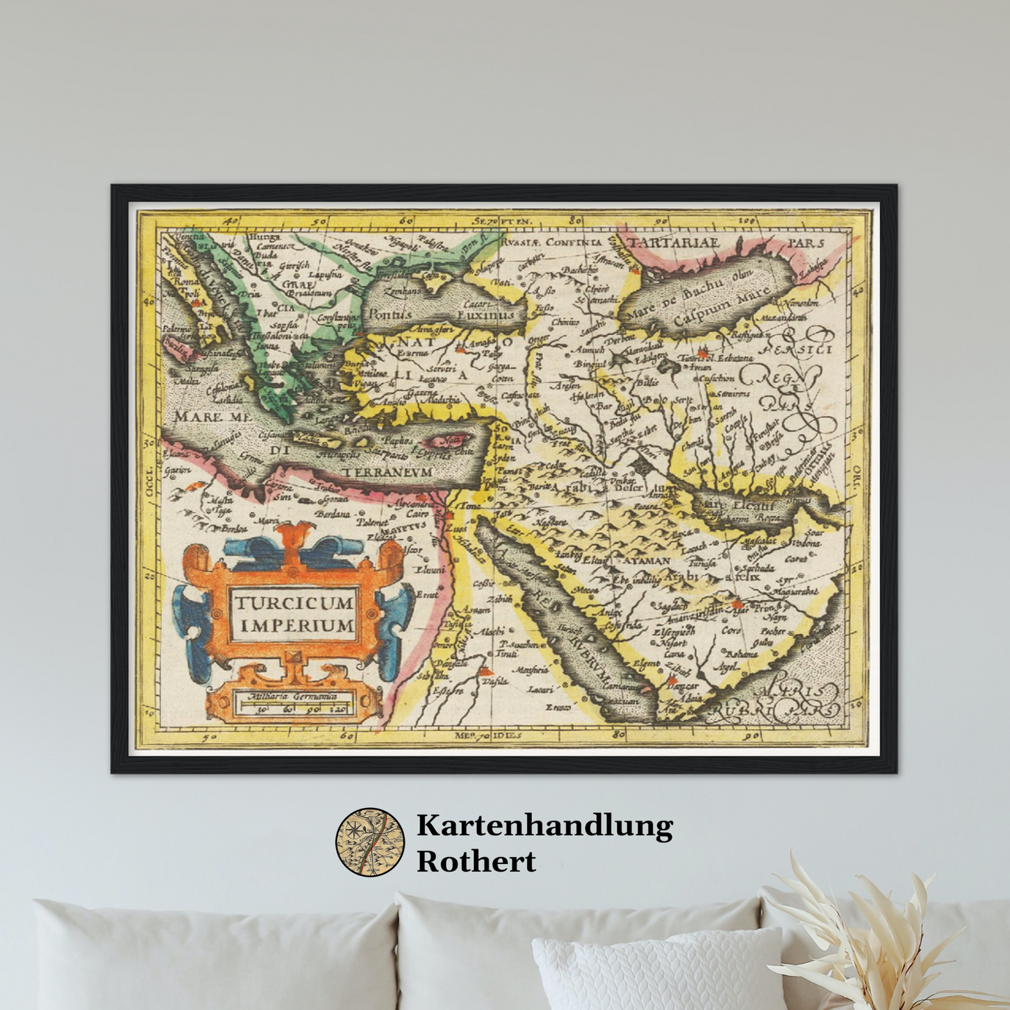 Historische Landkarte Osmanisches Reich um 1609