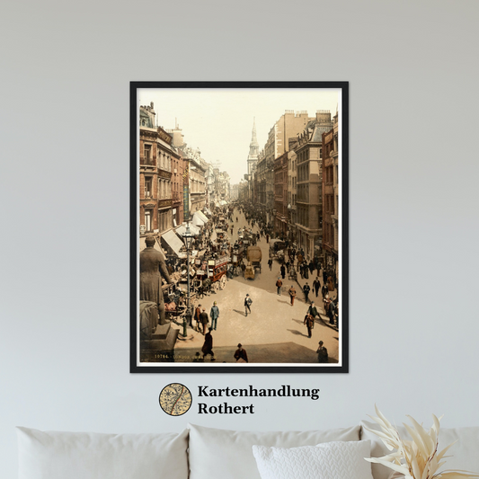 Historische Ansicht London Cheapside um 1895