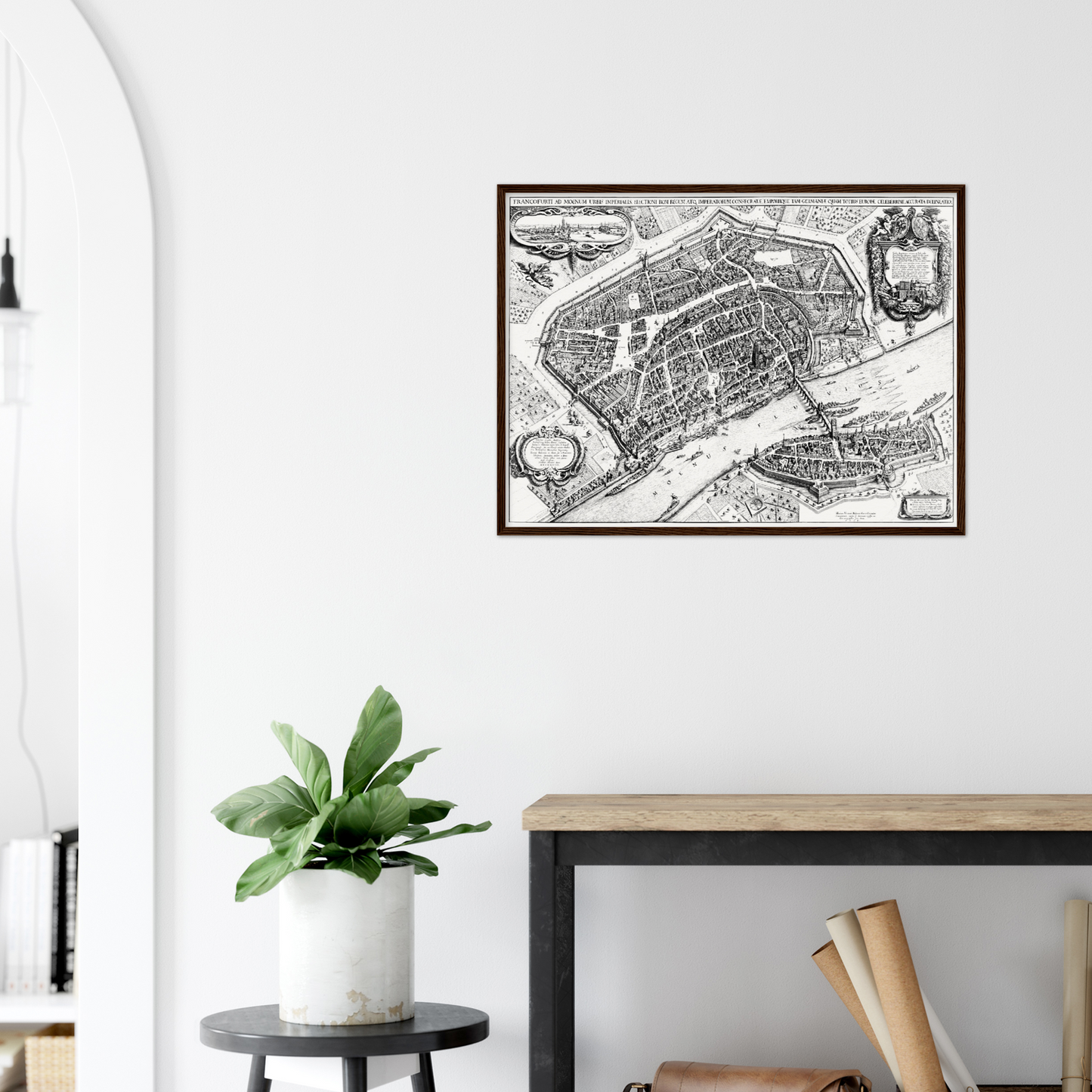 Historischer Stadtplan Frankfurt am Main um 1628