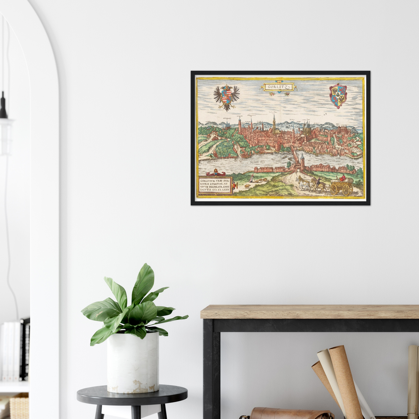 Historische Stadtansicht Görlitz um 1592
