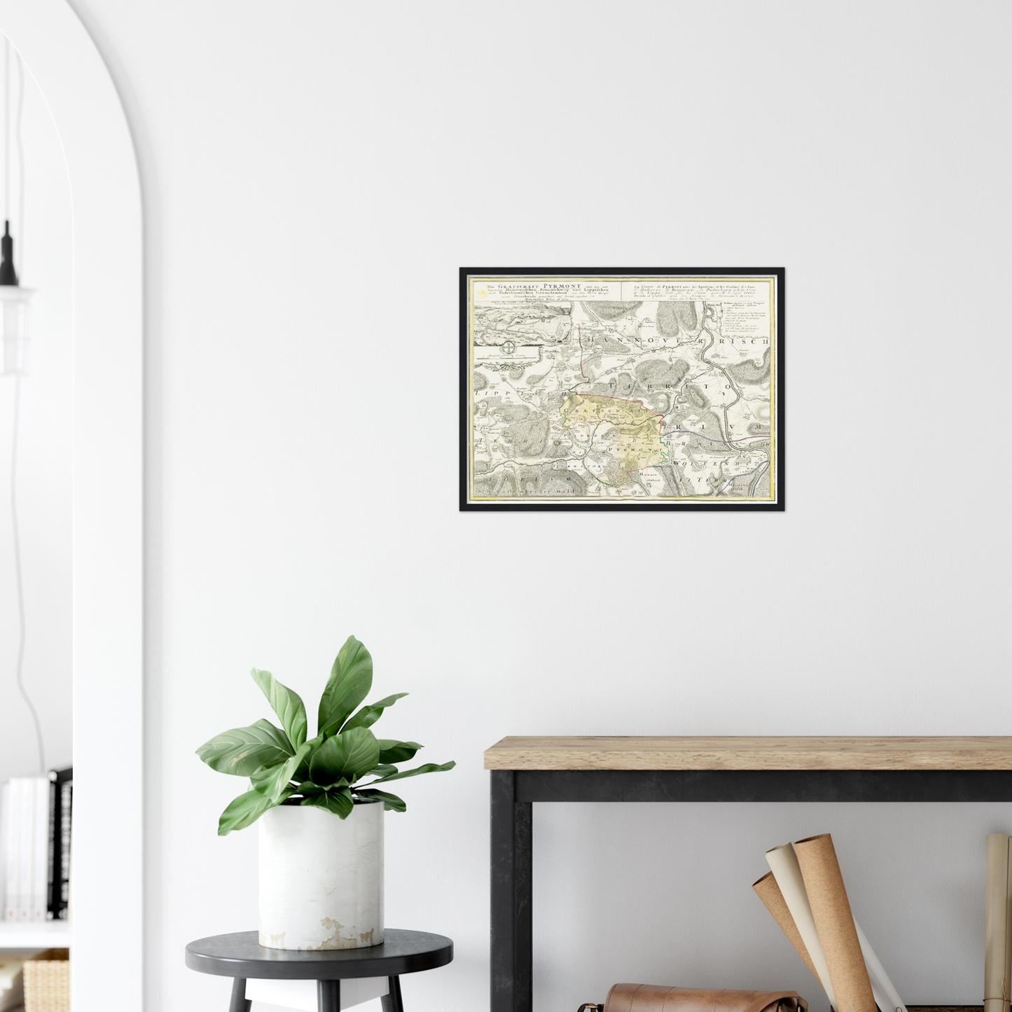 Historical city map  Test product horizontal 3 sizes