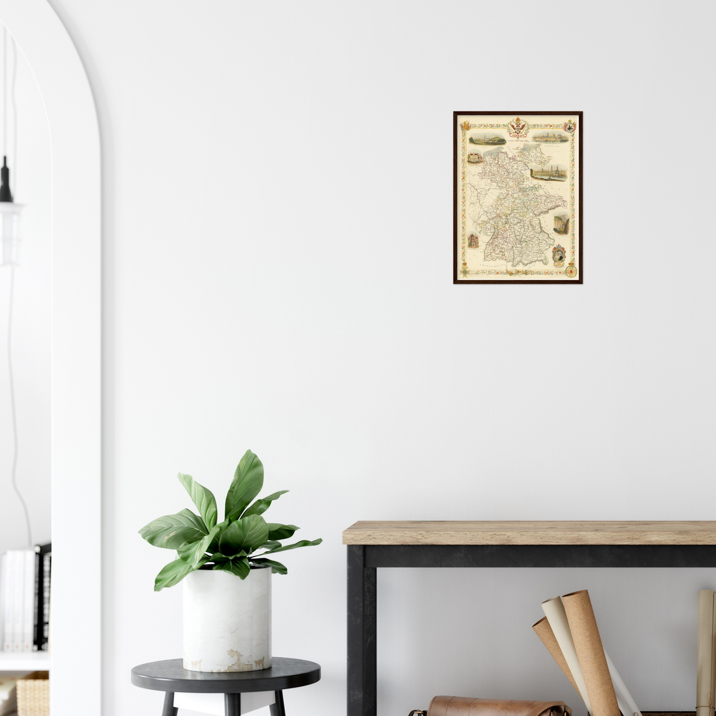 Historische Landkarte Deutschland um 1851