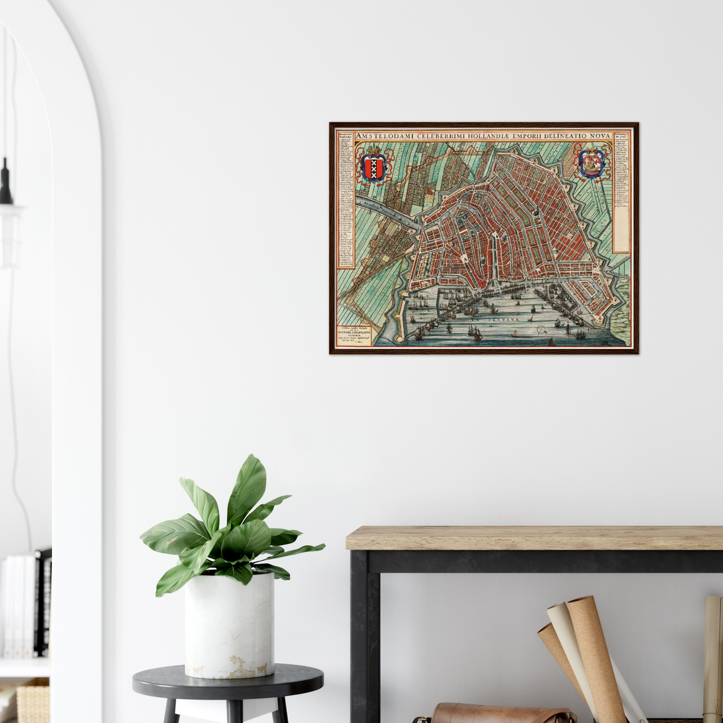 Historischer Stadtplan Amsterdam um 1649