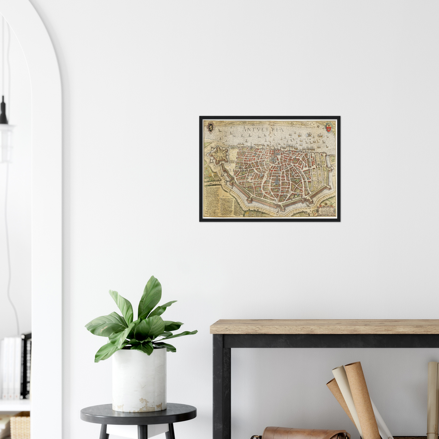 Historische Stadtansicht Antwerpen um 1620