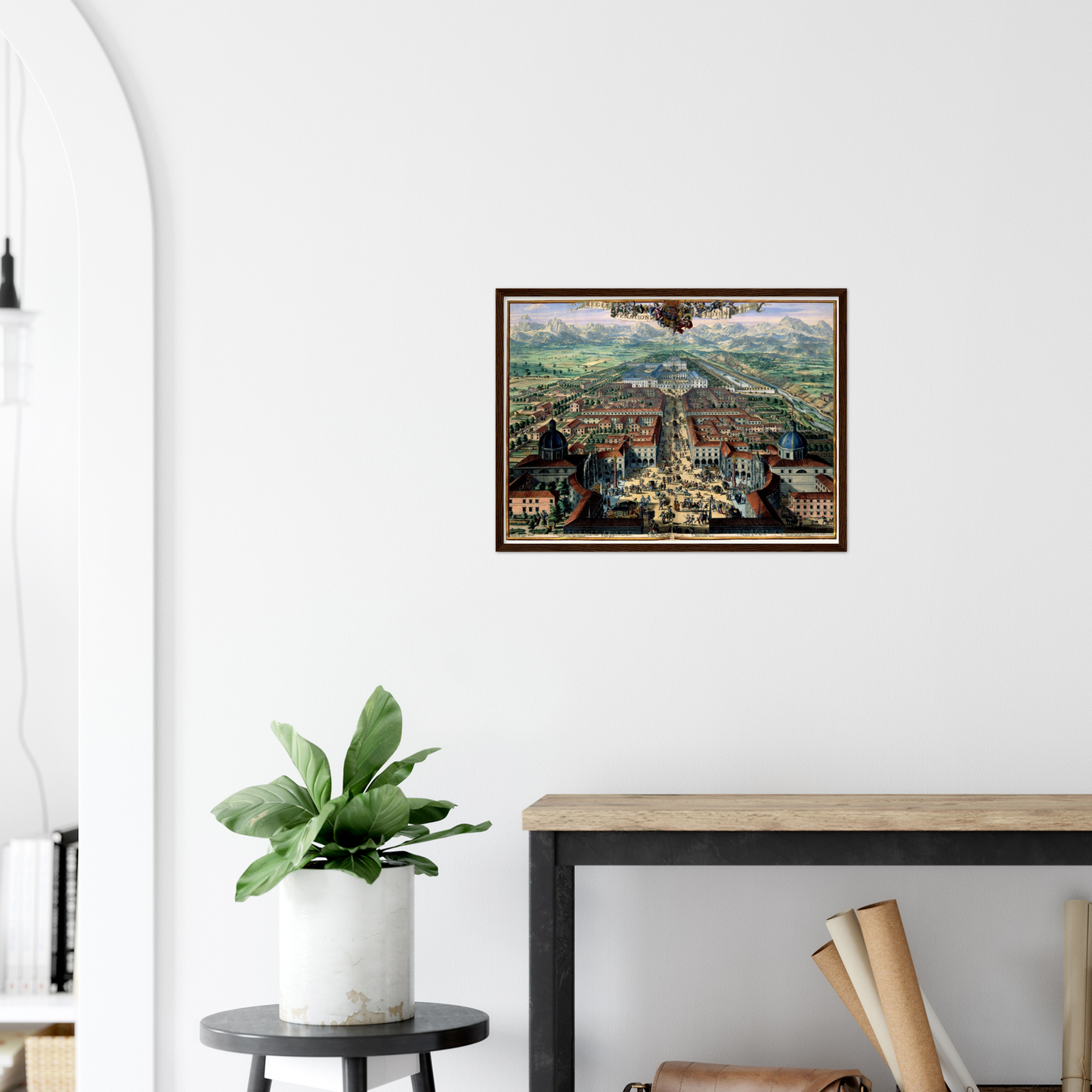 Historische Stadtansicht Turin um 1682