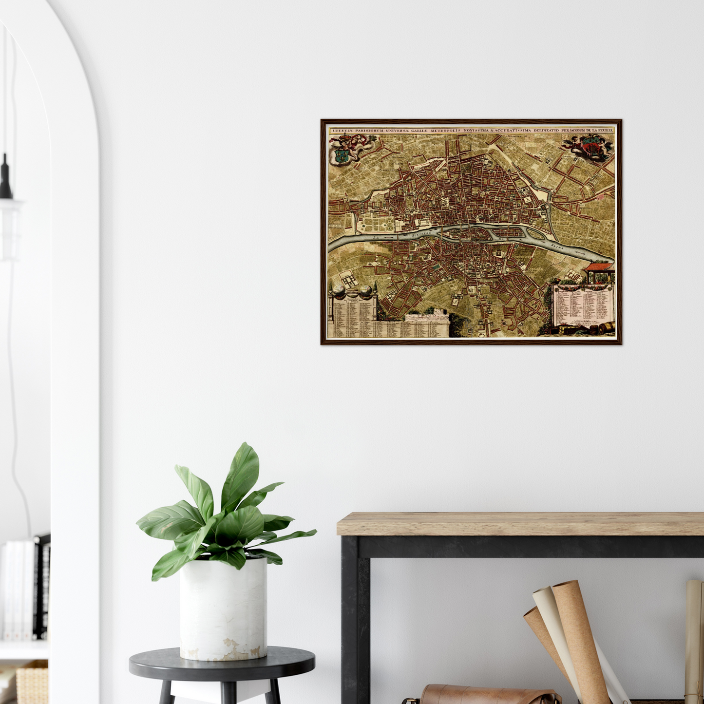Historischer Stadtplan Paris um 1700