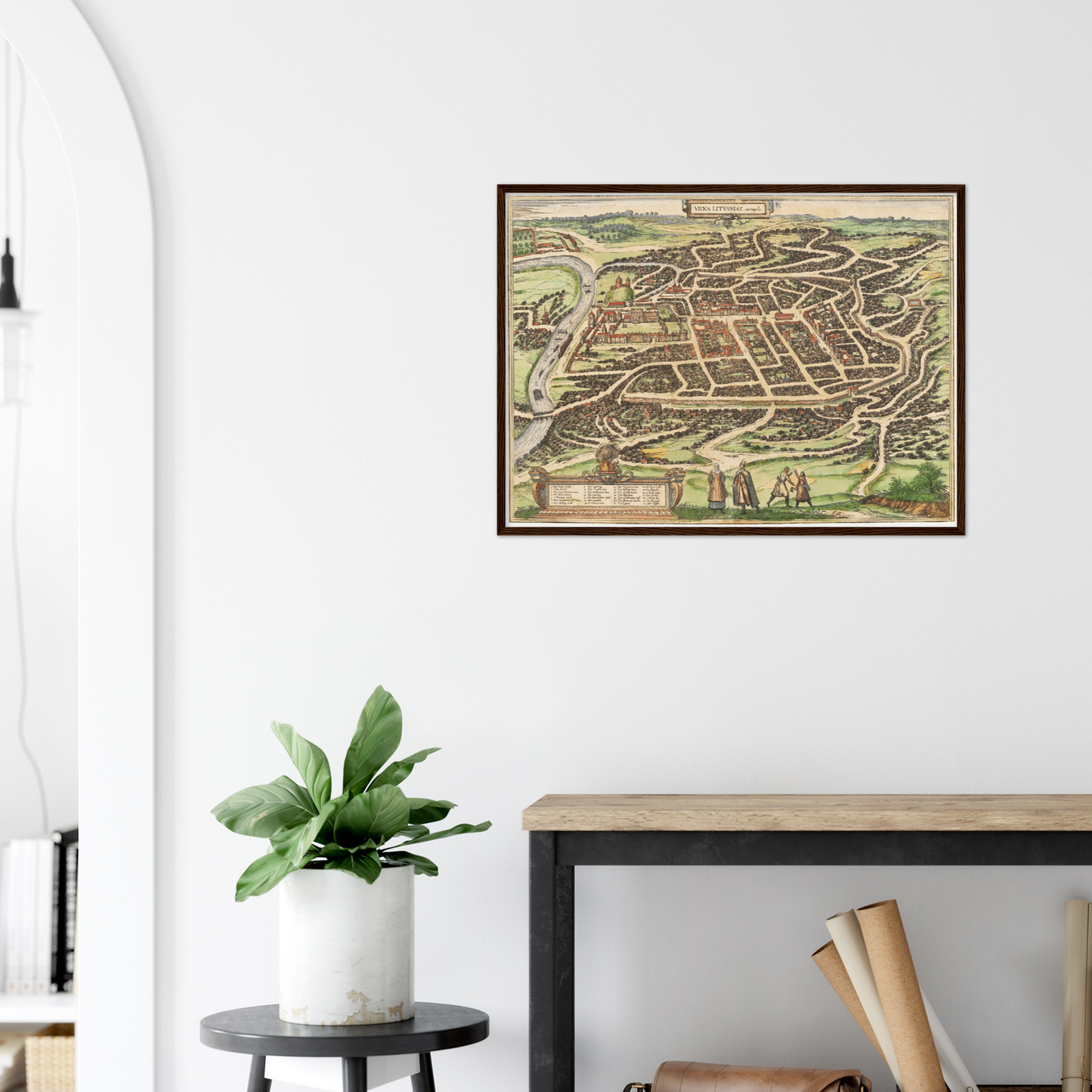 Historical city map Test product horizontal 3 sizes