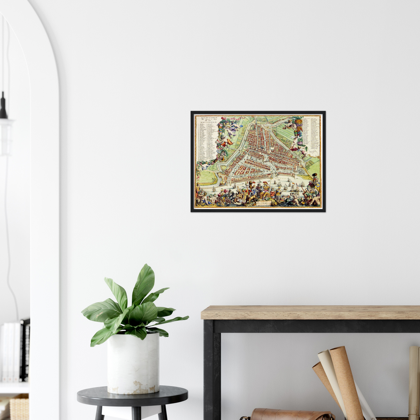 Historischer Stadtplan Rotterdam um 1689