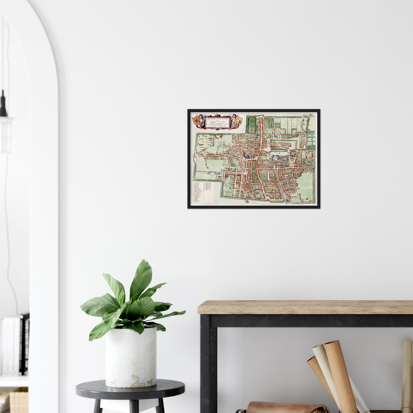 Historischer Stadtplan Den Haag um 1649
