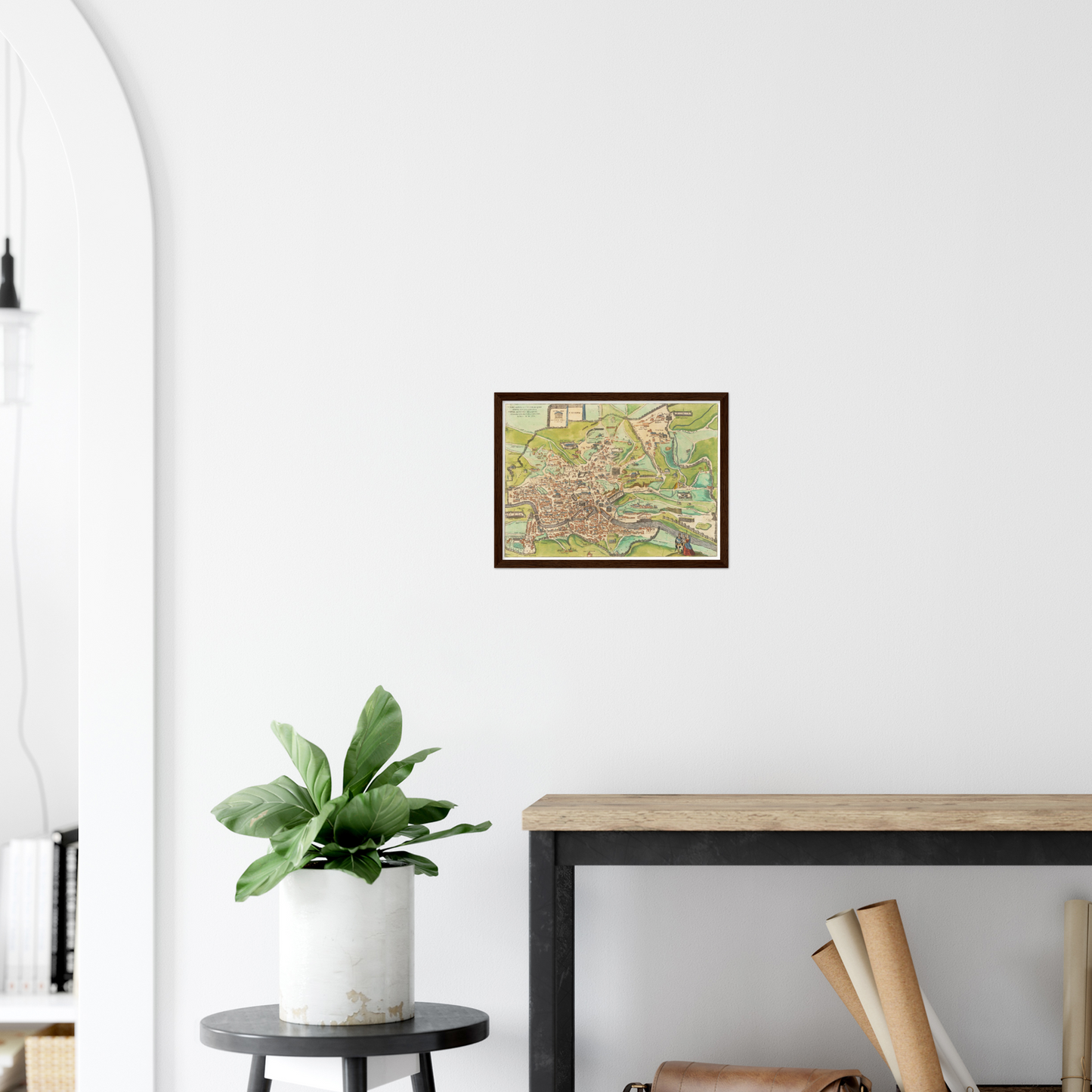 Historische Stadtansicht Rom um 1609