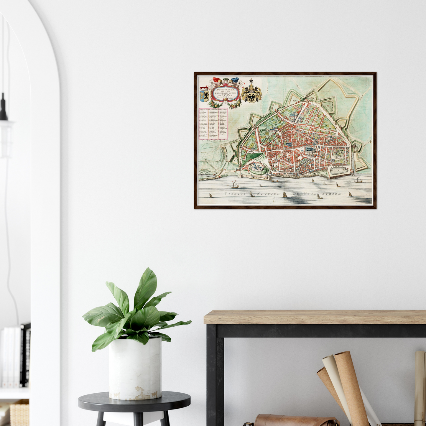 Historischer Stadtplan Nijmegen um 1649