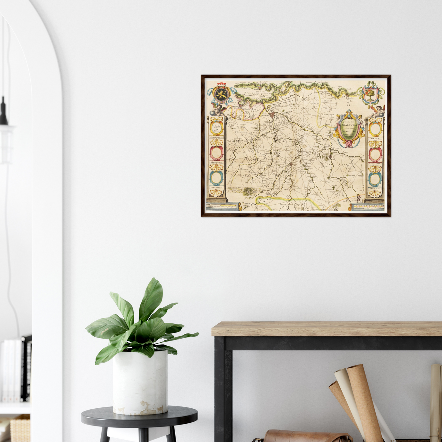 Historische Landkarte Brabant um 1635