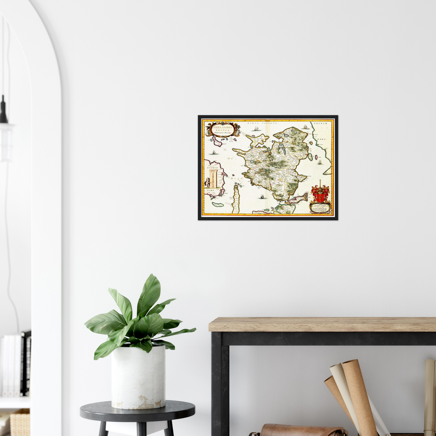 Historische Landkarte Seeland um 1690