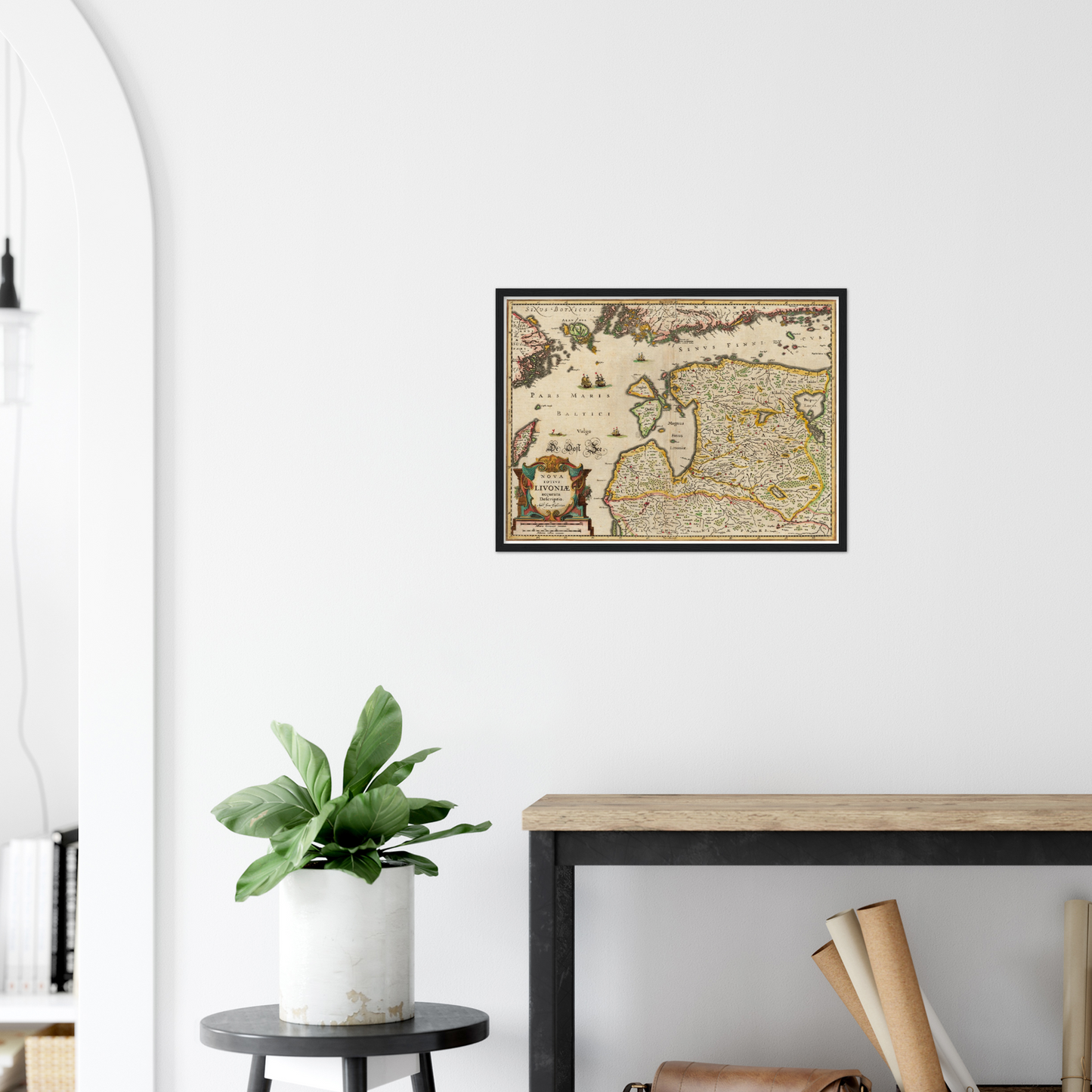 Historische Landkarte Estland um 1642