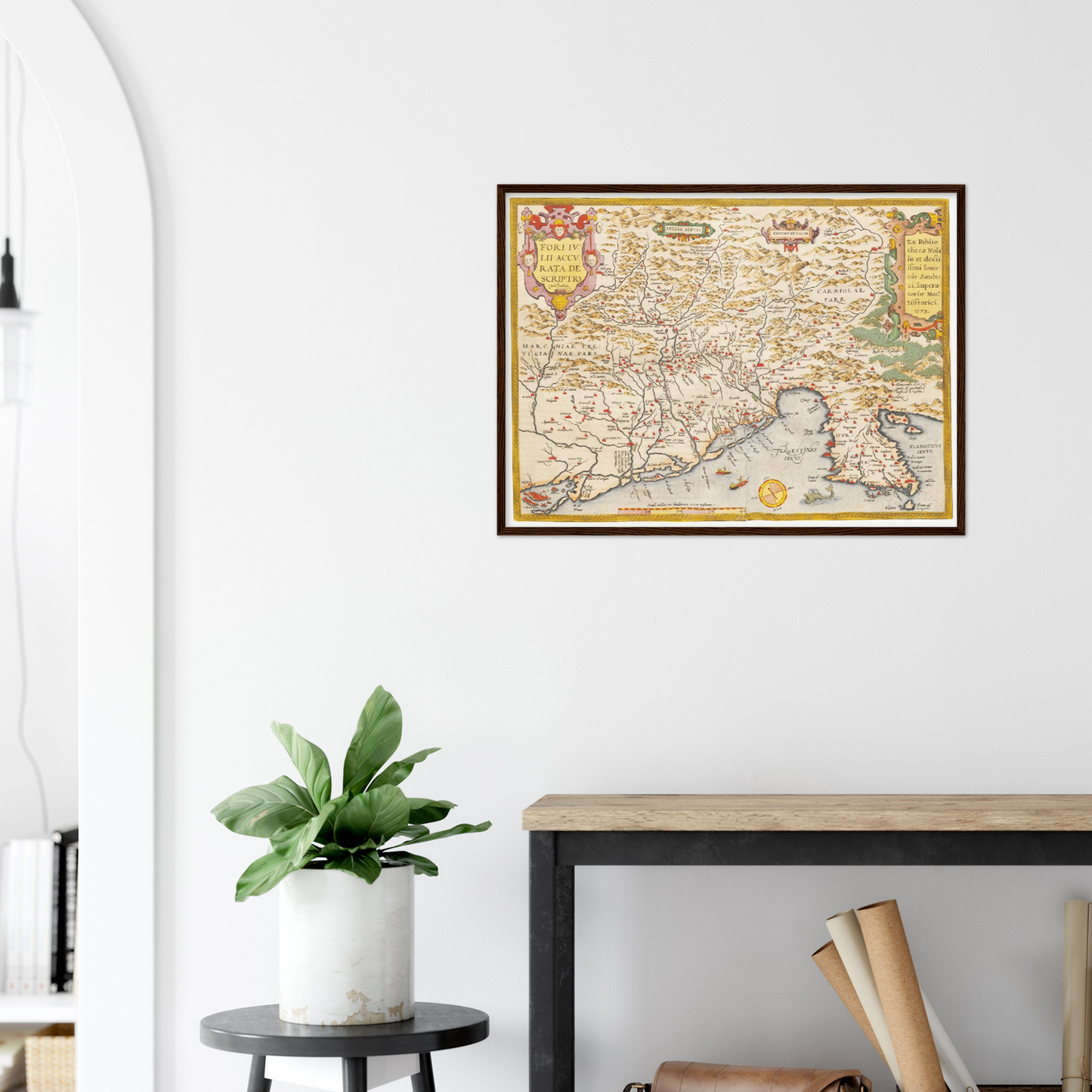 Historische Landkarte Venetien um 1609