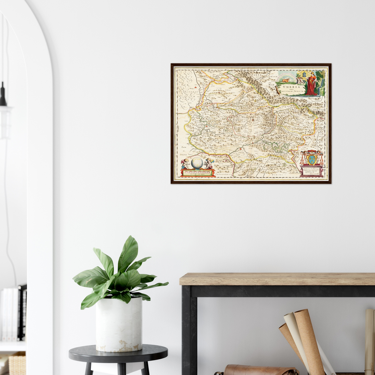 Historische Landkarte Umbrien um 1662