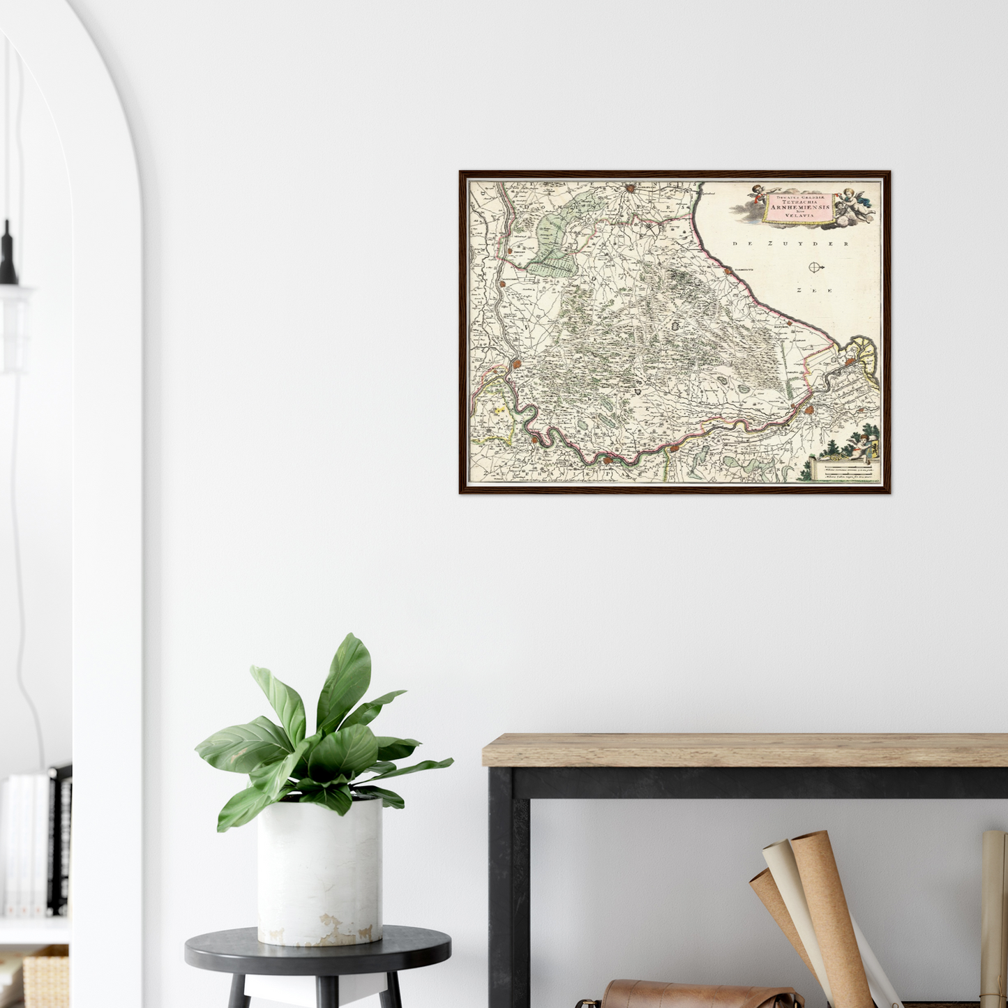 Historische Landkarte Provinz Gelderland um 1680