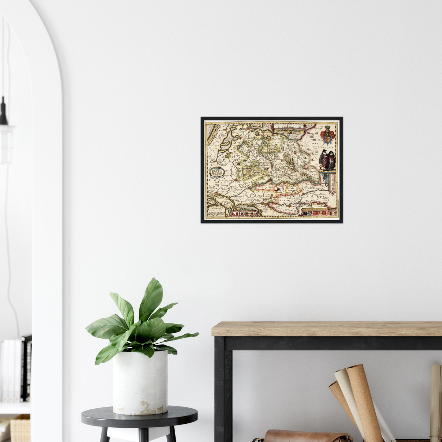 Historische Landkarte Provinz Utrecht um 1617