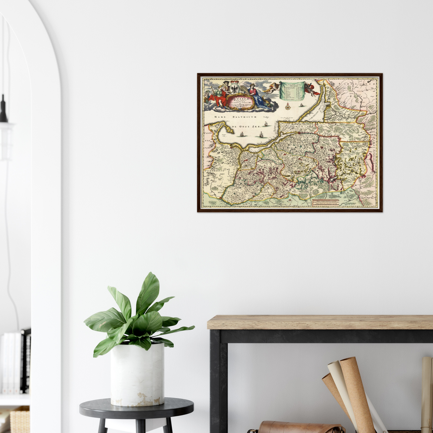 Historische Landkarte Preußen um 1680